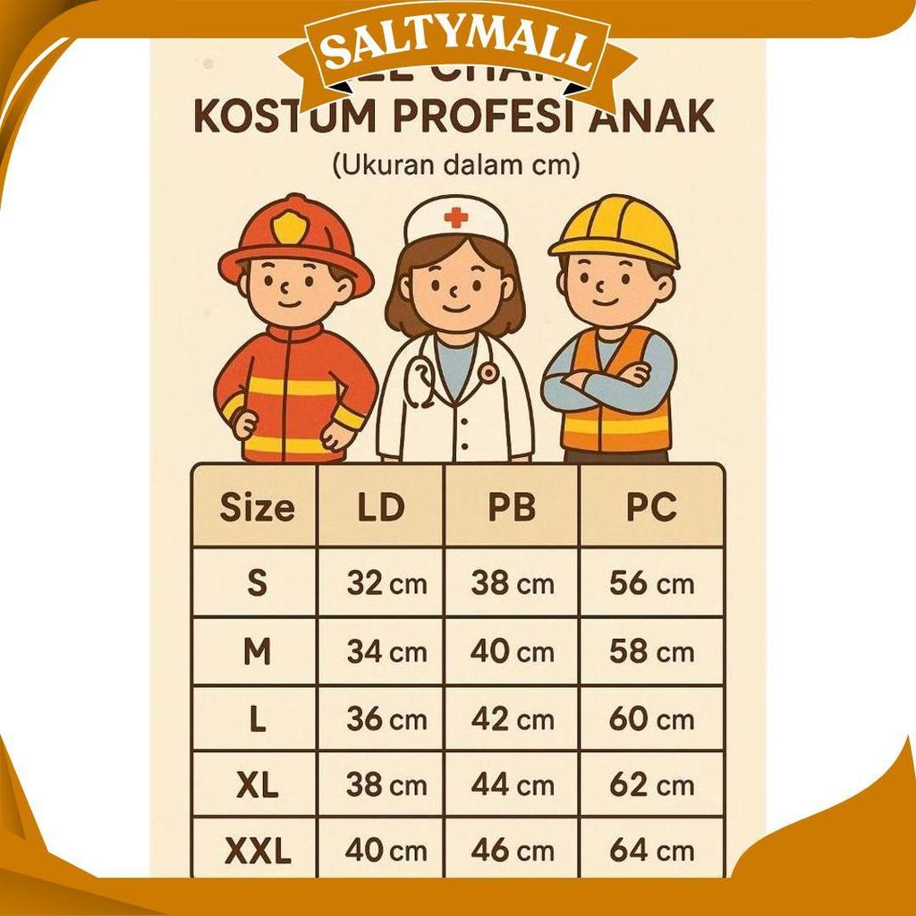 KIDZONE.ID - Baju Profesi Anak Dokter bedah Seragam scrub dokter untuk anak SCRUB KIDS KZ Sale