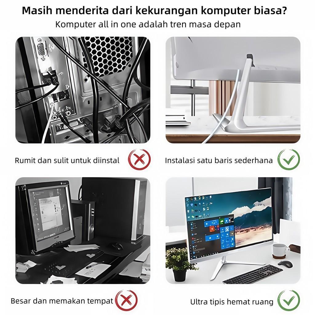 Acer Komputer Full Set Pc All-In-One Cpu Baru Terbaru Hd Super Tipis Intel Core I3/I5/I7 Untuk Rumah