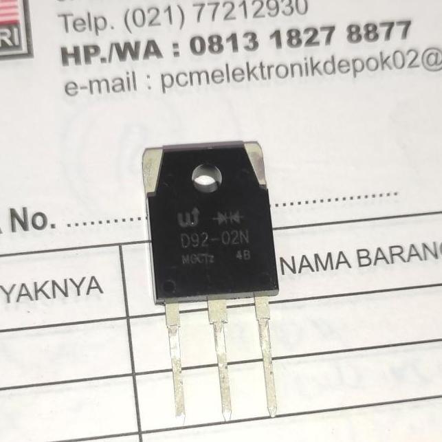 TRANSISTOR DIODA MESIN LAS D92-02 D92-02N DIODE TRANSISTOR ORIGINAL D'90