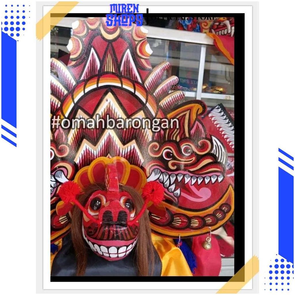 Barongan Anak Spons Jumbo Devil Naga Pedang Kucingan Kayu Premium Cod