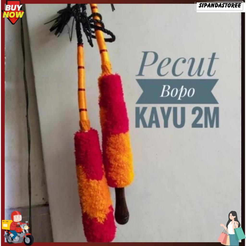 4.4 Pecut Bopo 2 Meter Jumbo / Mainan Anak Pentas Jaranan Jaran Kepang Kuda Lumping / Cambuk Baronga