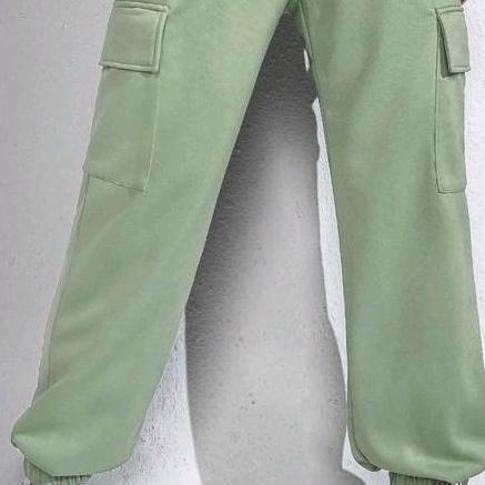 BELANJA SEKARANG!! ADIBARRA- Celana Jogger Cargo Panjang Wanita l Joger Sweat Pants Olahraga Wanita 
