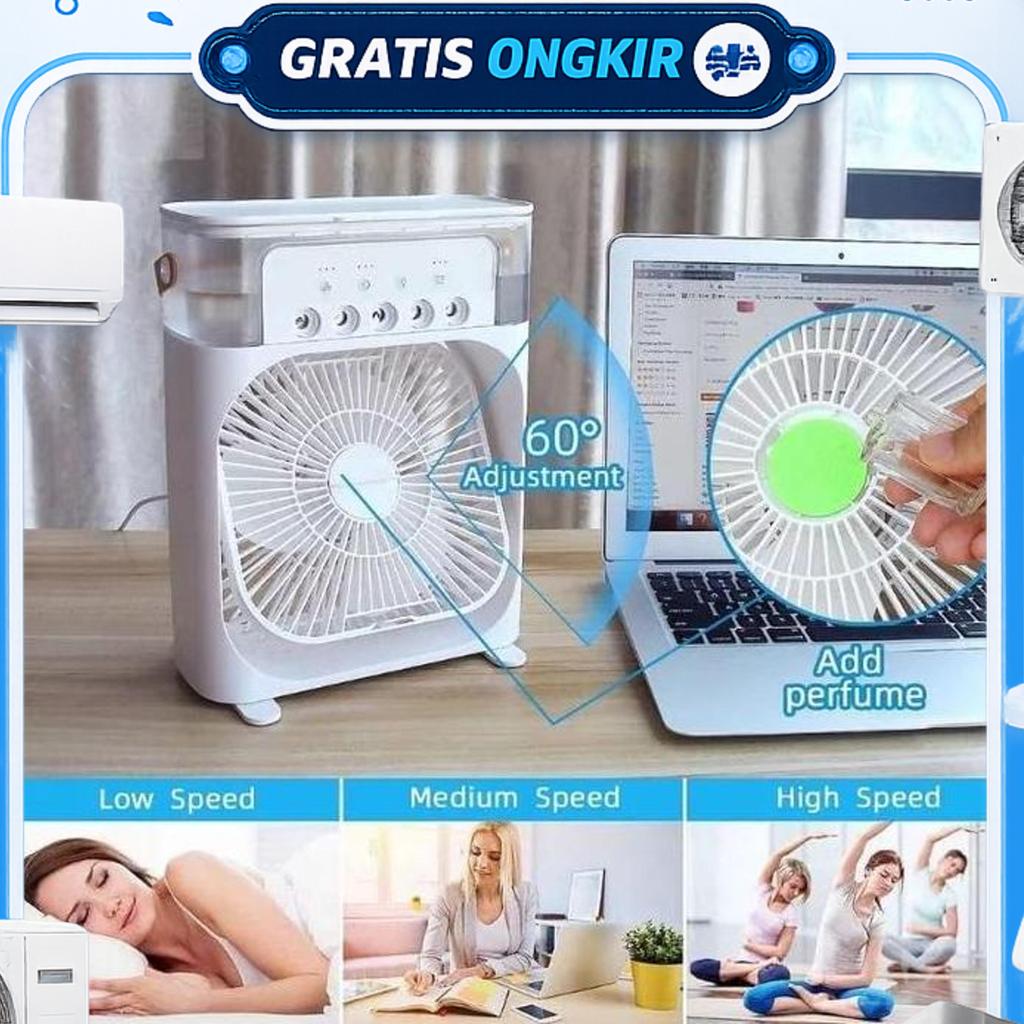 Art-061 Kipas Angin Pendingin Mini Portable  , Ac Spray Air Ac Mini Portable Led 600Ml
