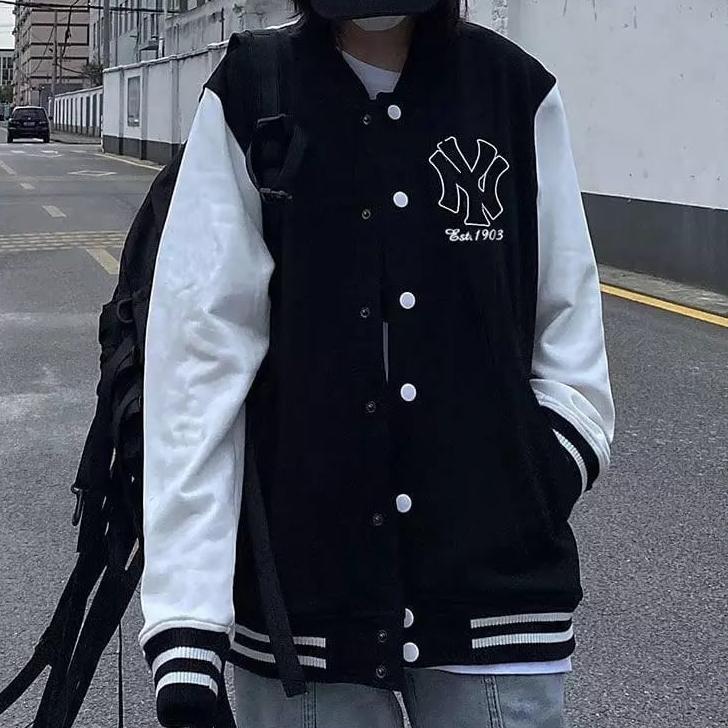 Diskon Jaket Baseball Varsity Oversize - Ny 1903 Baseball - Korean Jacket Sporty