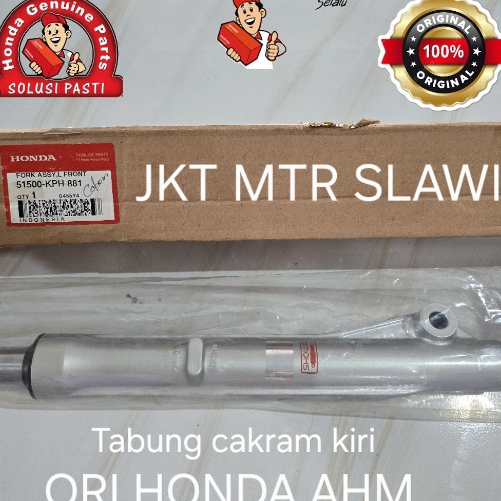 MODEL TERBARU 51500-KPH-881 TABUNG ASSY KARISMA, SUPRA 125 KIRI CAKRAM, ASLI HONDA AHM, ORI HONDA AH