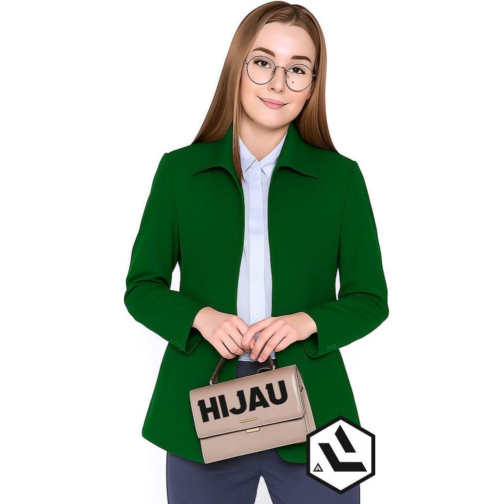 Diskon Jaket Wanita Semi Jas Blezer Jaket Formal Kerja Kantor Wanita M-6Xl  Jasket Blazer Semi Jas W