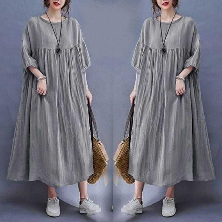 Premium Davhia Midi Dress Rayon Twill/Midi Dress Rayon Twill Jumbo