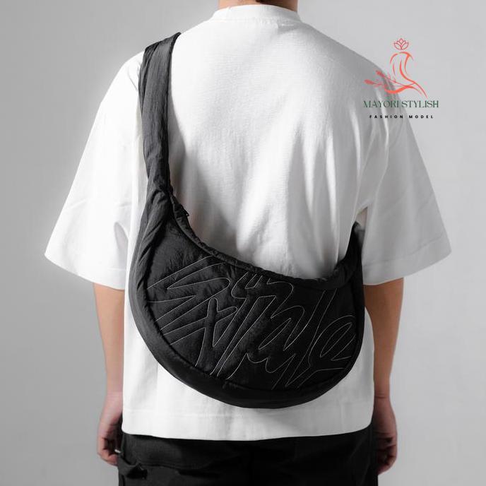 exhale apparel slingbag wylie black selempang