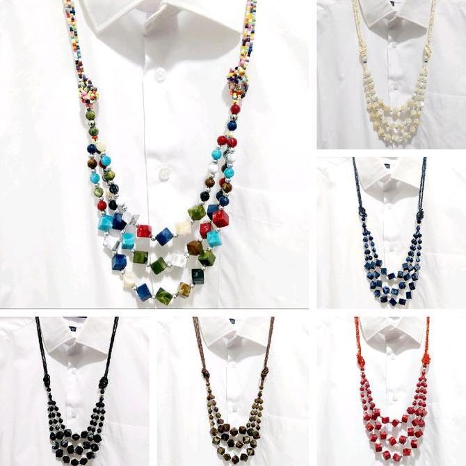 KALUNG HIJAB  BATU AKRILIK / KALUNG ETNIK AKSESORIS WANITA Elegan Kristal