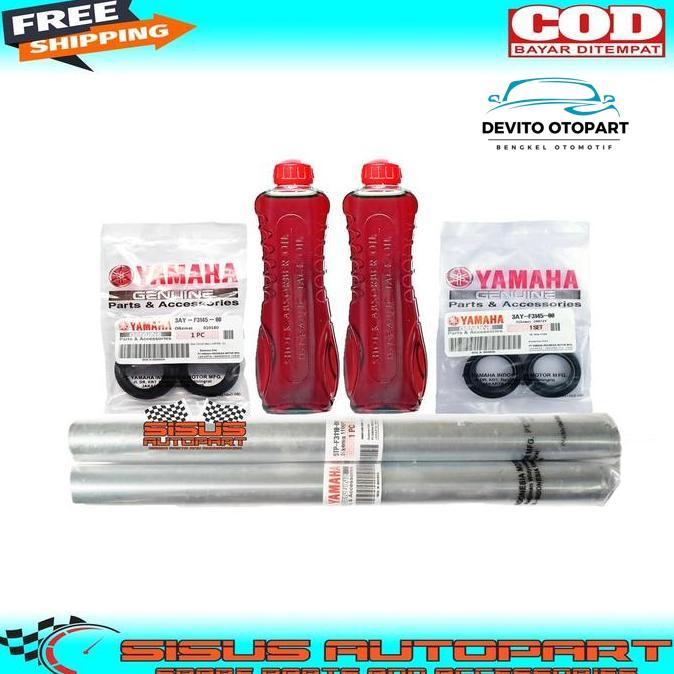 Paket As Shock Depan Jupiter Z Vega R Crypton / As Shock Depan Jupiter Z+Seal Shock+Seal Tutup Abu+O