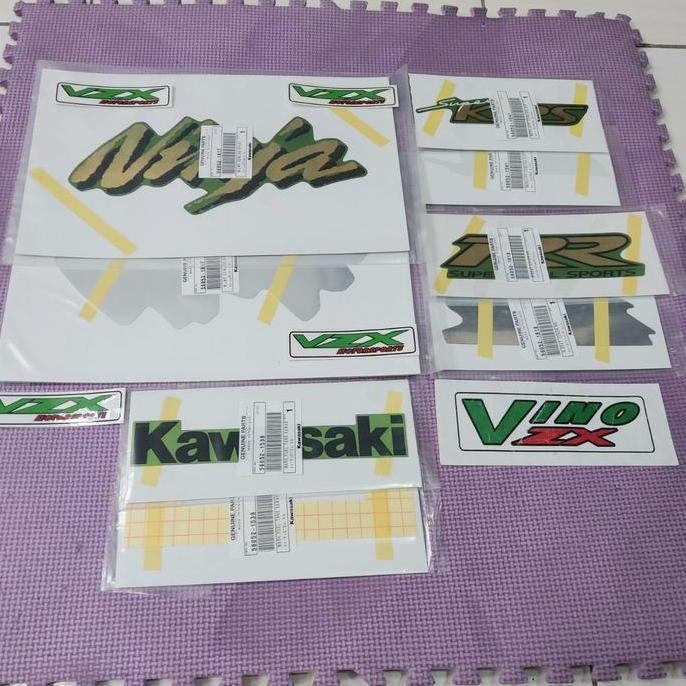 Stiker Striping Decal Ninja RR 150 OLD CBU Hijau Orinal Kawasaki