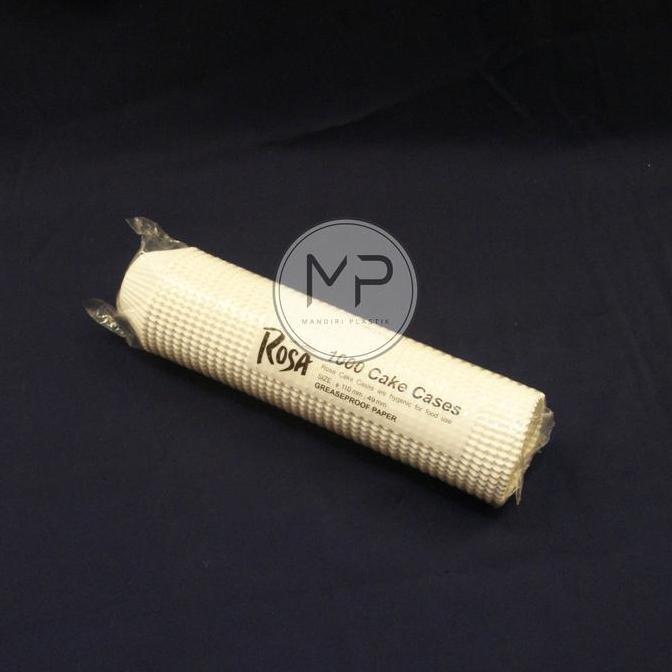 Cup Kue Kertas Besar Laminasi Anti Minyak / Paper Cake Cases Grease Proof PUTIH POLOS 110mm -1000Pcs