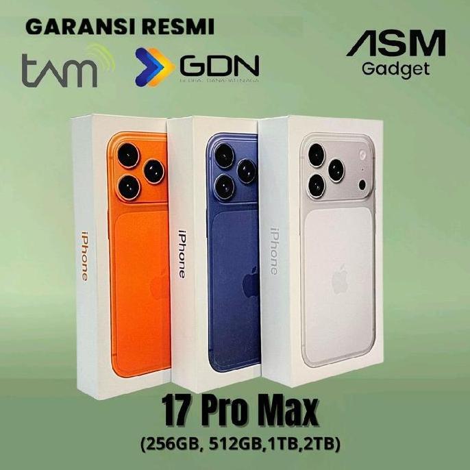 (ASM x Robi) Apple iPhone 17 Pro Max 256GB 512GB 1TB 2TB Garansi Resmi