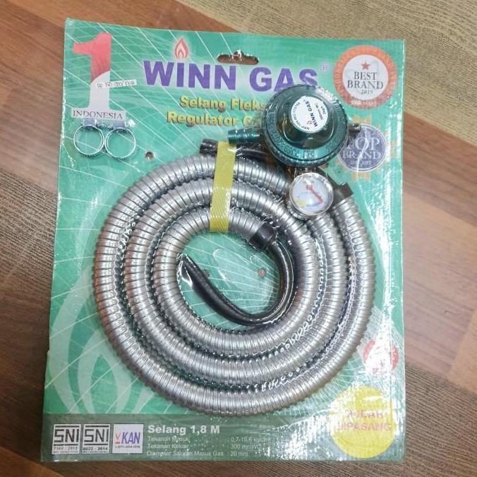 Regurator Gas Regulator + selang gas 1.8M SNI