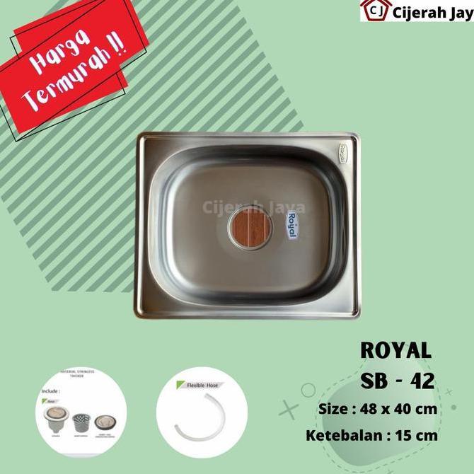 Bak Cuci Piring Royal SB-42 / Sink Royal SB-42 / Wastafel Cuci Piring Diskon