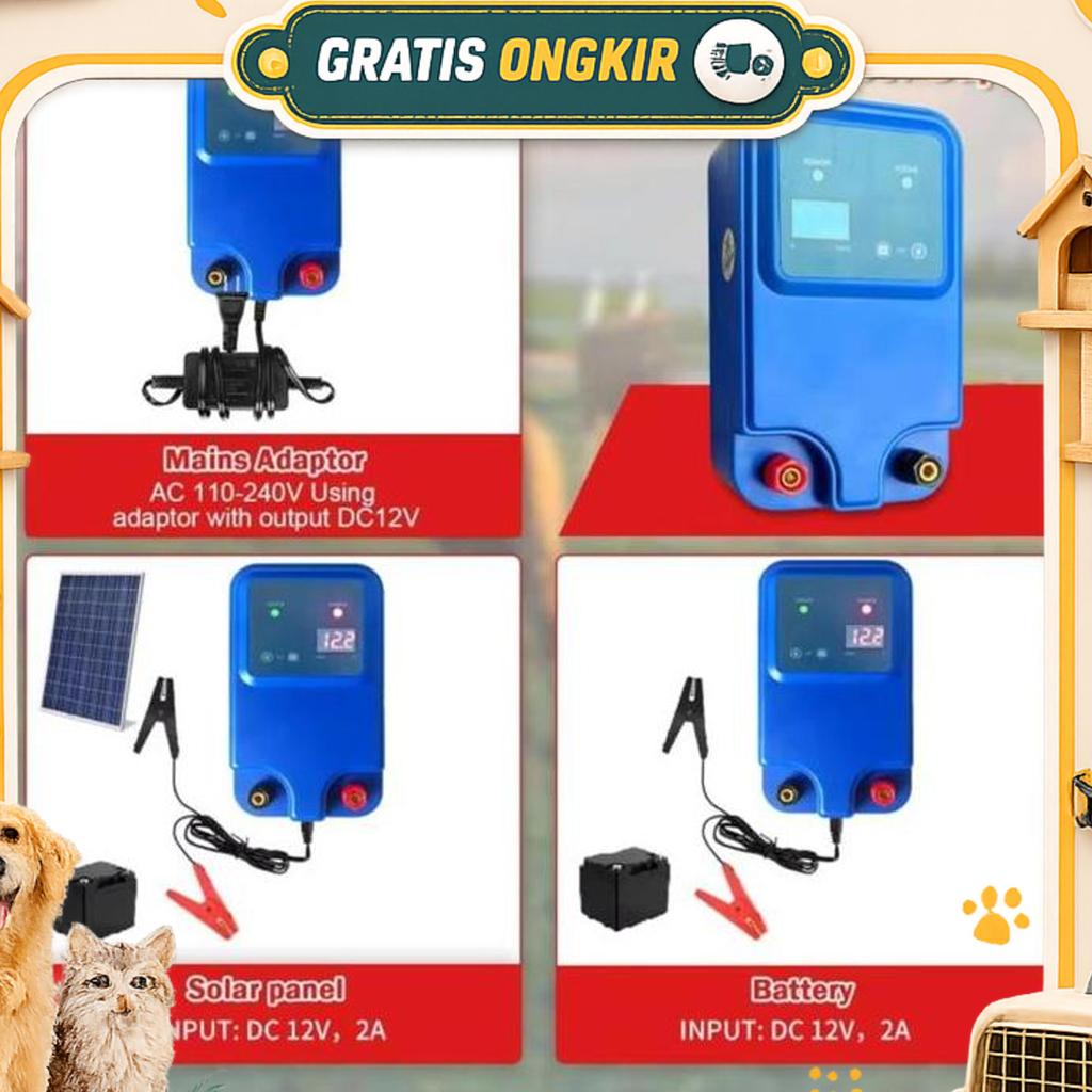 Pagar Listrik 1 Joule / 2.5 Joule Electric Fence Pengaman Hewan Ternak & Lahan Pertanian