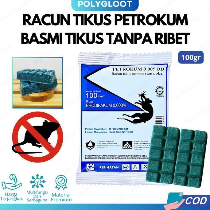 Racun Tikus Petrokum Anti Bau / Racun Tikus Mati Kering Tidak Bau