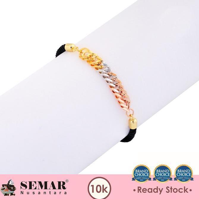 tekar_shop - gelang emas tali serut agnelia gold 10k semar nusantara