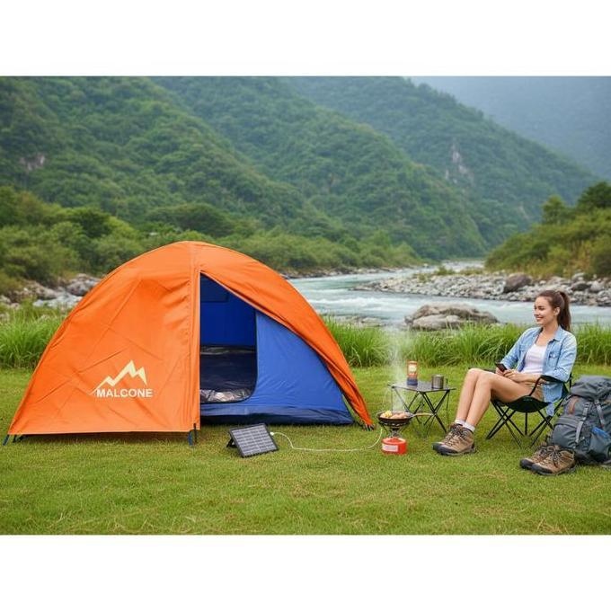 Tenda Malcone double layer One Green 2-3 org (Lengkap / komplit)