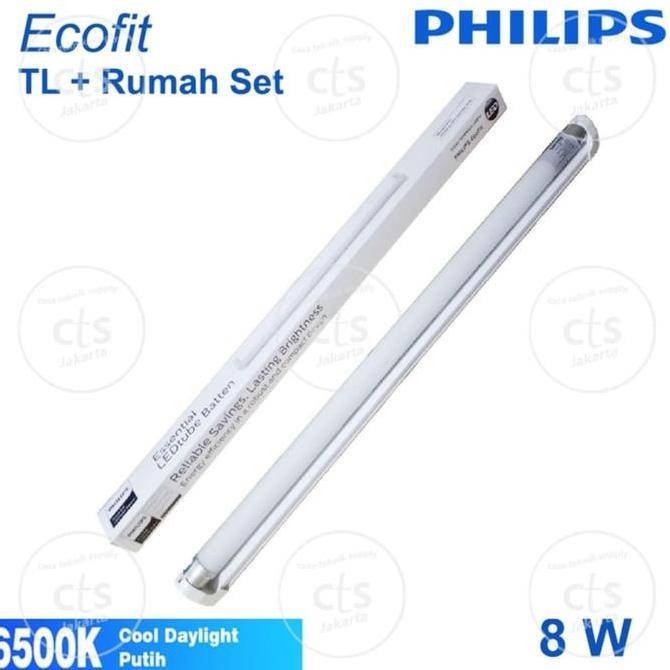 Zaito- Tl Neon Led Philips Led 8W Ecofit 8 Tt T8 + Kap 60 Cm