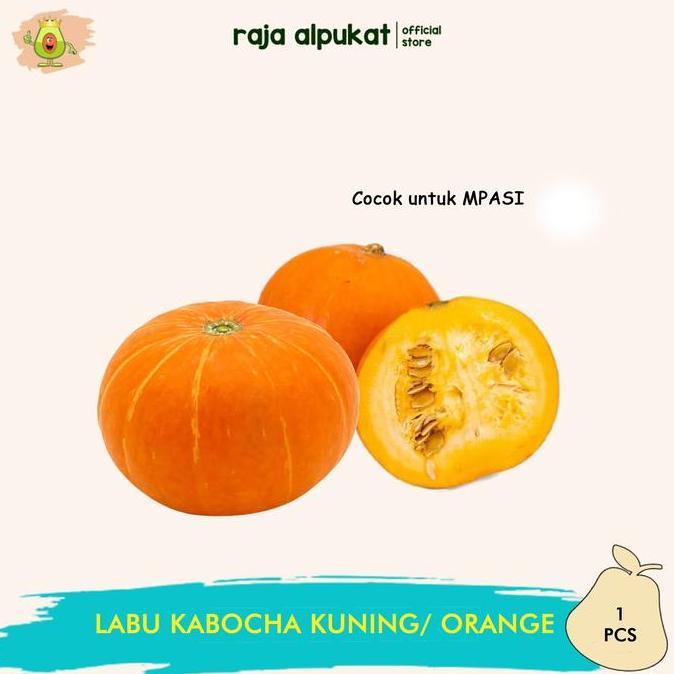 Labu Squash Kabocha Kuning/ Orange - Labu Jepang Kabocha / Pcs