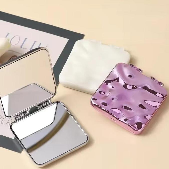 Flip Hand Mirror Cermin Genggam Cermin Rias Korea Mirror.