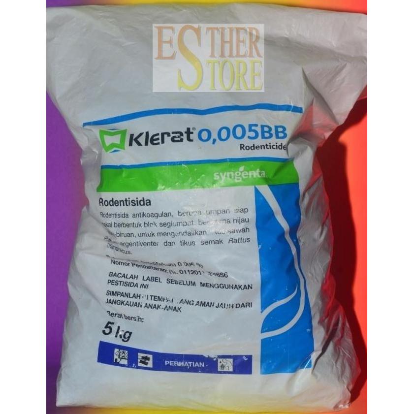 Umpan Racun Tikus Langsung Pakai Klerat 5 Kg Produksi Syngenta Rodentisida Bahan Aktif Brodifakum