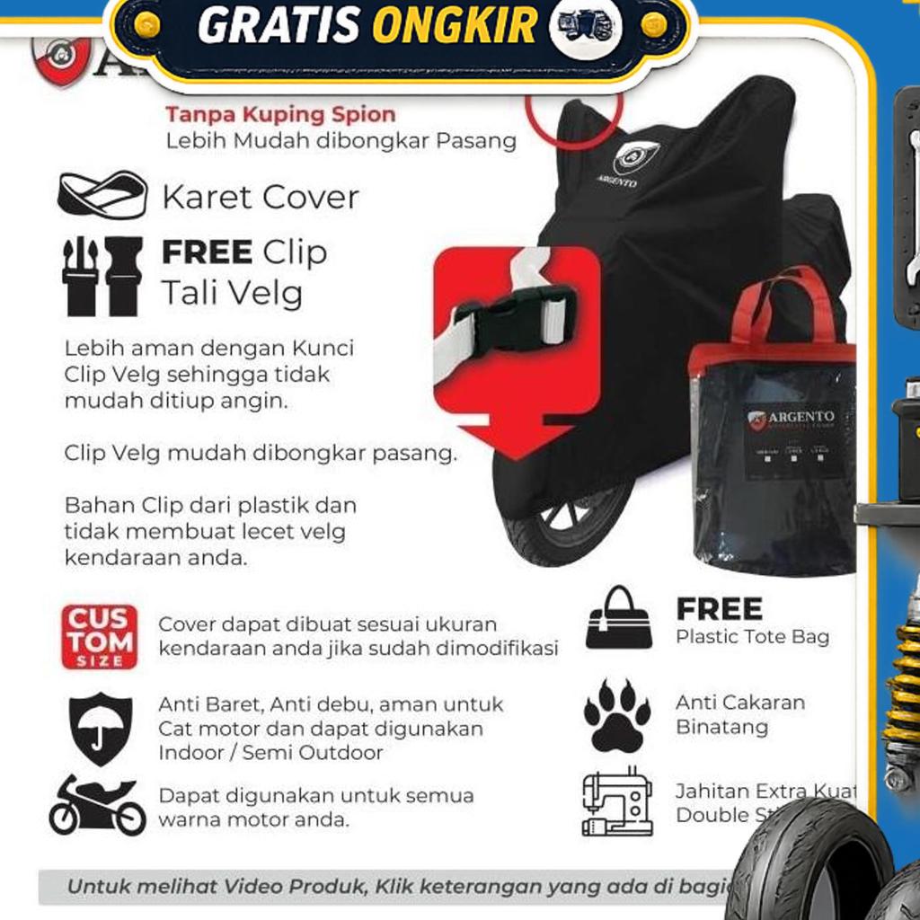 Yamaha Xeon Rc Moto Gp Cover Sarung Motor Argento Premium