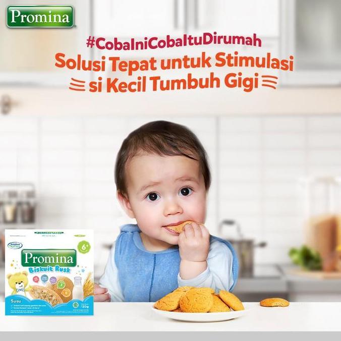 Promina Rusk Biskuit Marie Susu MPASI Bayi 6 Bulan Baby Biscuit Snack Camilan