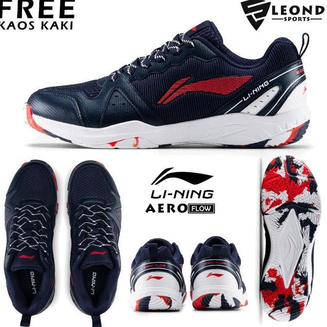 Sepatu Badminton Lining Aero Storm Original Sepatu Bulu Tangkis Lining Terbaru Sport