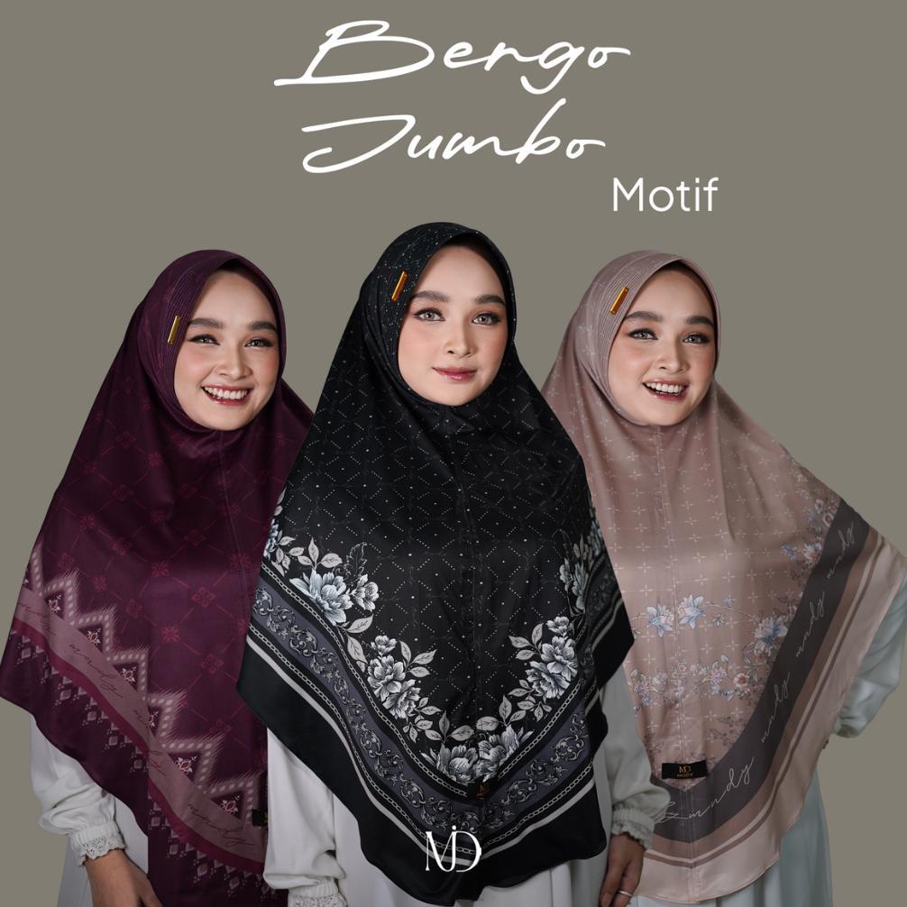MUDY - Jilbab instan daily hijab bergo Motif JUMBO (ALL SERIES)