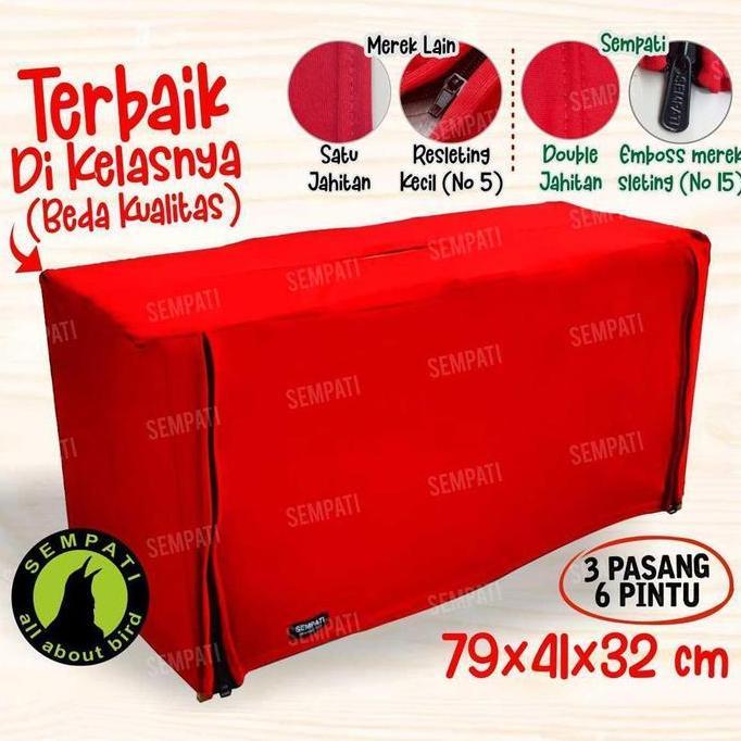 SEMPATI KRODONG KERODONG SANGKAR KANDANG BURUNG MERPATI 3 PASANG 6 PINTU PETAK DONGDANG MEREK SEMPAT