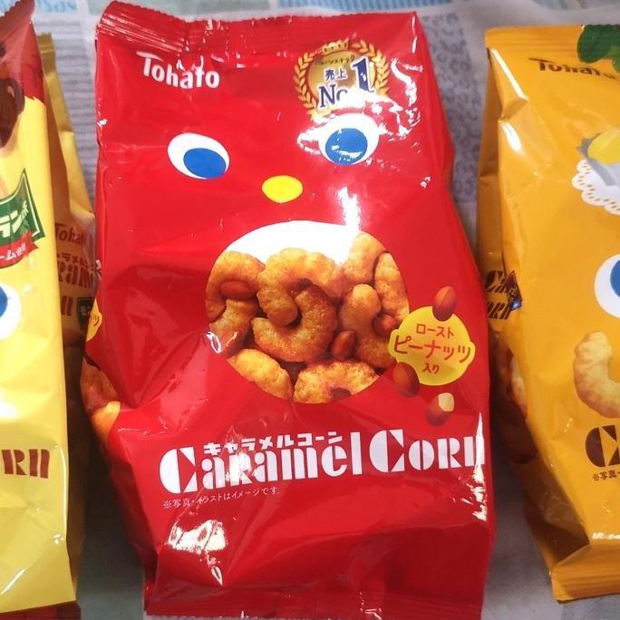 Tohato Caramel Corn 80gr / cemilan impor / snack jepang