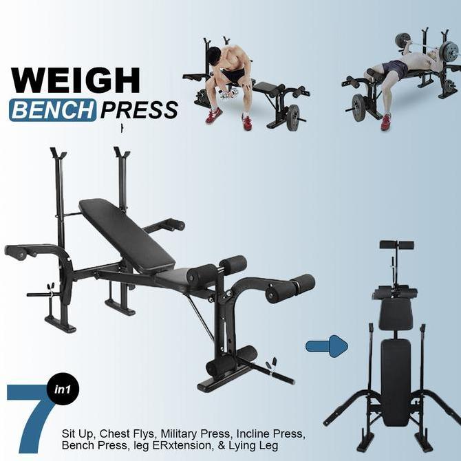 Weight Bench Press Multifungsi Home Gym Fitness