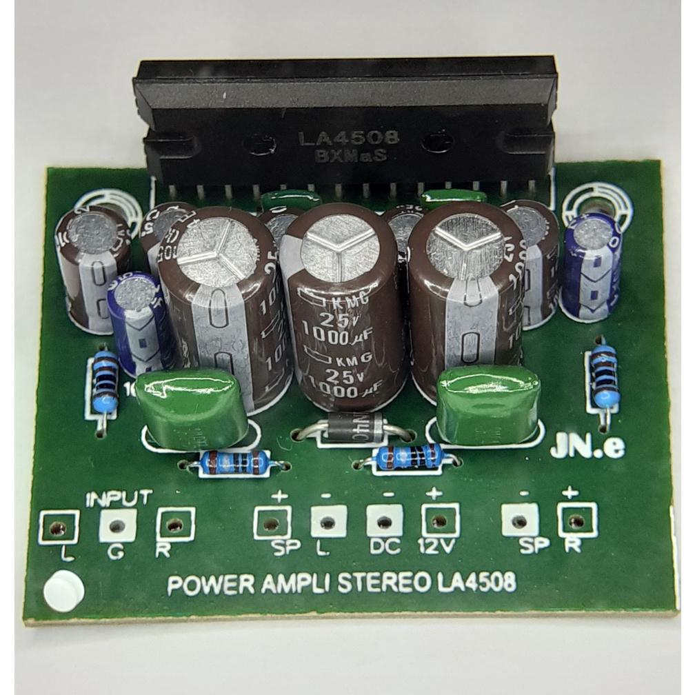 KIT POWER AMPLI STEREO LA4508 DC12V
