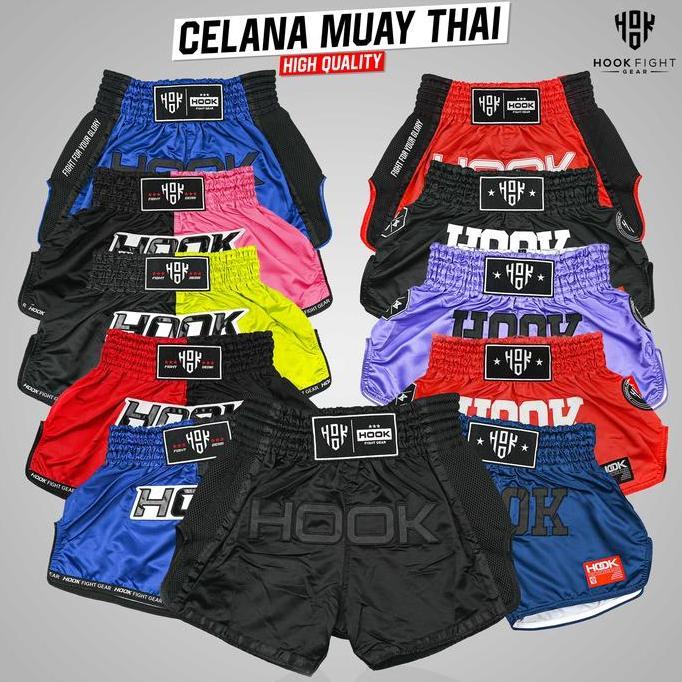 Celana Muaythai Hook, Celana Muaythai Murah, Muay Thai Shorts