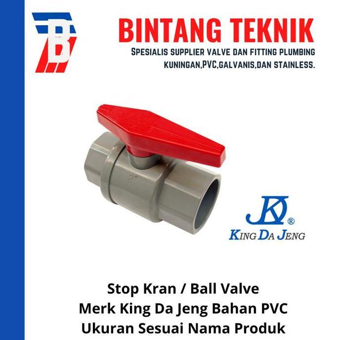 Ball Valve / Stop Kran 1/2" inch PVC KDJ