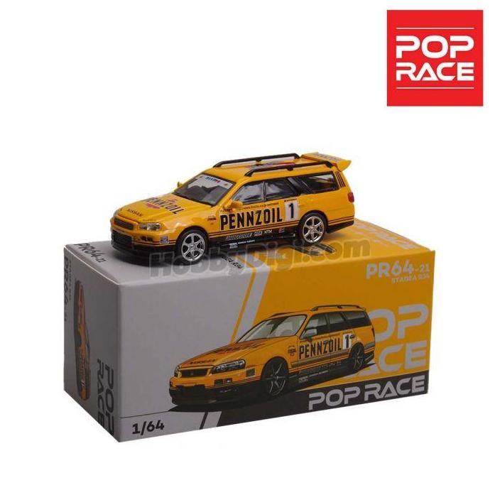 cvarhantama  / PR640021 Pop Race Nissan Stagea Pennzoil Diecast PopRace Diskon