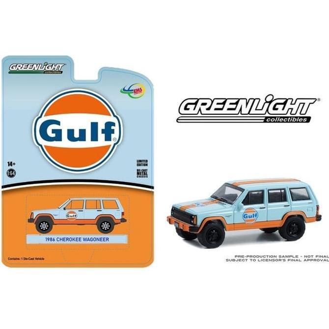 noelcuan.id / 51523 GREENLIGHT INDONESIA EXCLUSIVE 1986 JEEP CHEROKEE WAGONEER GULF Diskon