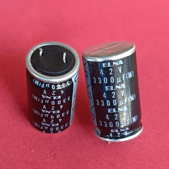 ELCO 3300UF 42V ELNA ORIGINAL PENGGANTI 50V TKEDRO