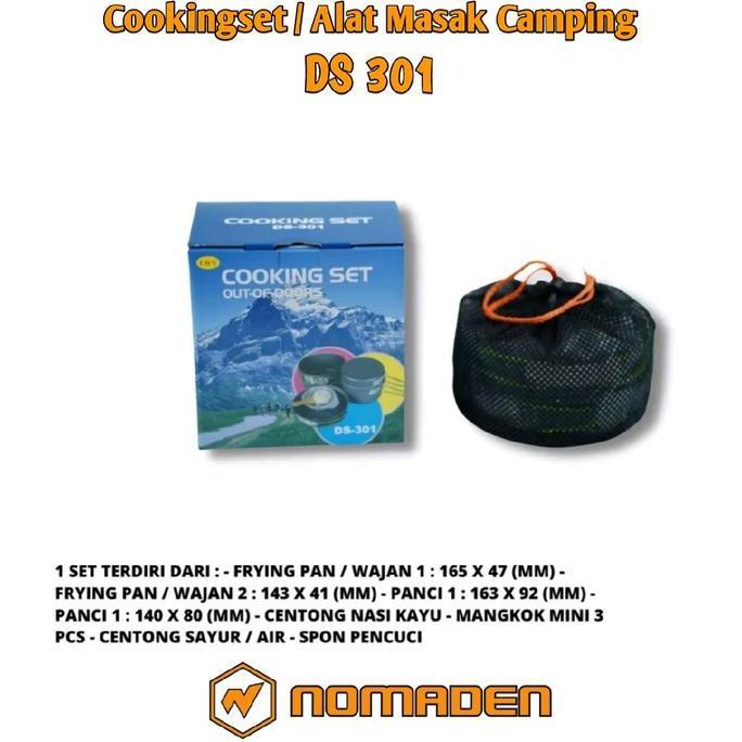 Cookingset Nasting Peralatan Masak Camping DS301 Alat