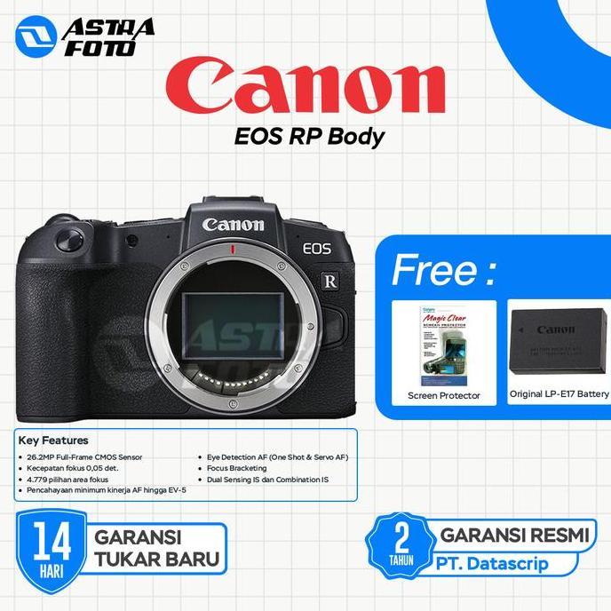 Canon EOS RP Body Only Full Frame Kamera Mirrorless Canon Garansi Resmi