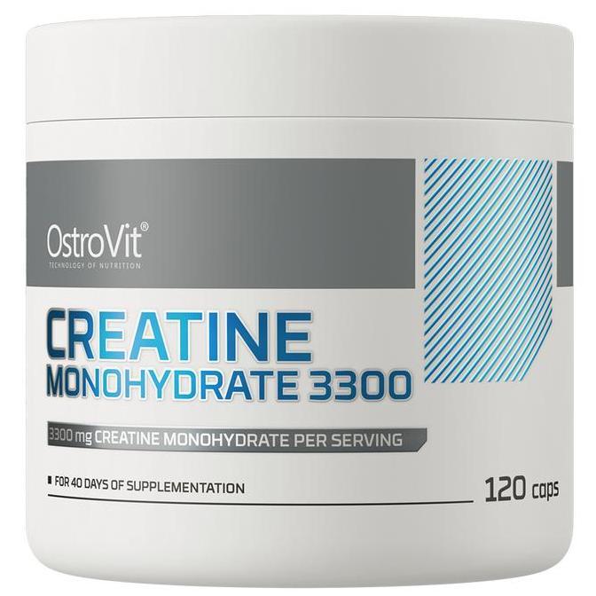 Ostrovit Creatine Monohydrate 3300Mg 120 Kapsul Vitamin Obat Suplemen Fitnes Gym Atlet Untuk Massa O