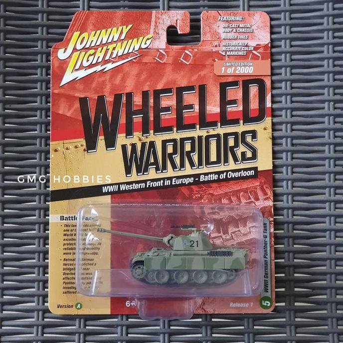 cvarhantama  / JOHNNY LIGHTNING WHEELED WARRIORS WWII GERMAN PANTHER G TANK OVERLOON Diskon