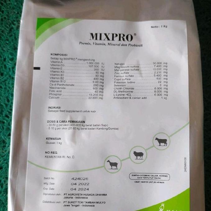 MIXPRO Suplemen penggemuk sapi, domba, kambing 1 kg