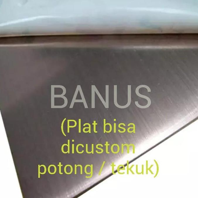 Plat stainless hairline 1,5 mm / plat stainless hairland HL 1,5 mm