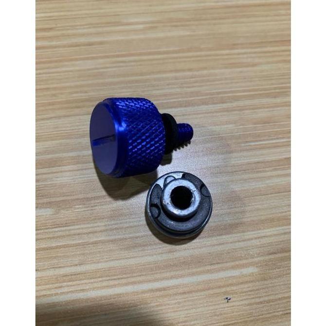 BAUT JOK SET NUT HARLEY DYNA TOURING SOFTAIL SPORTSTER BIRU ORANGE MERAH SCREW 001