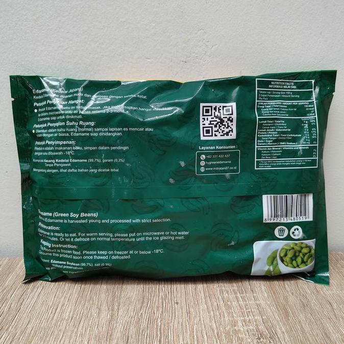 Edamame Deluxe Gurih Salted 500gr - Cemilan Kacang Kedelai Asin Jepang