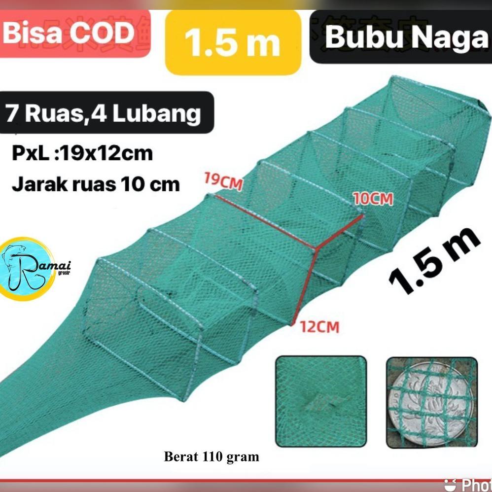 BUBU NAGA  1.5M DAN 2.5M  PERANGKAP IKAN UDANG LOBSTER BISA BAYAR DI TEMPAT