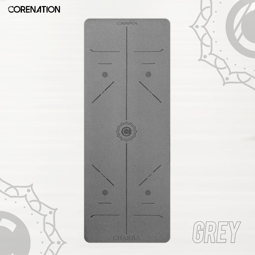 HOT CoreNation Chakra Yoga Mat 4.5MM | Workout Mat Anti Slip | Matras Yoga / Matras Olahraga